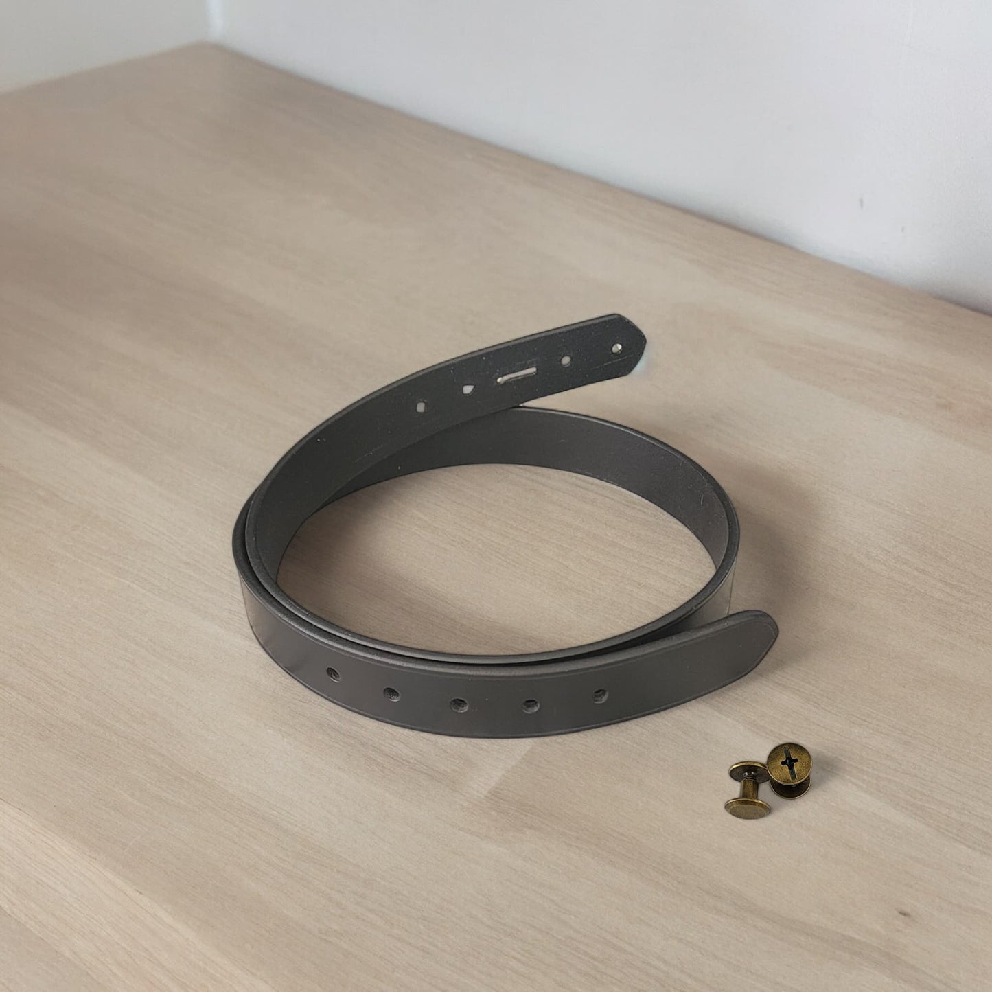 38mm | Black Creased | Leather Belt Strap