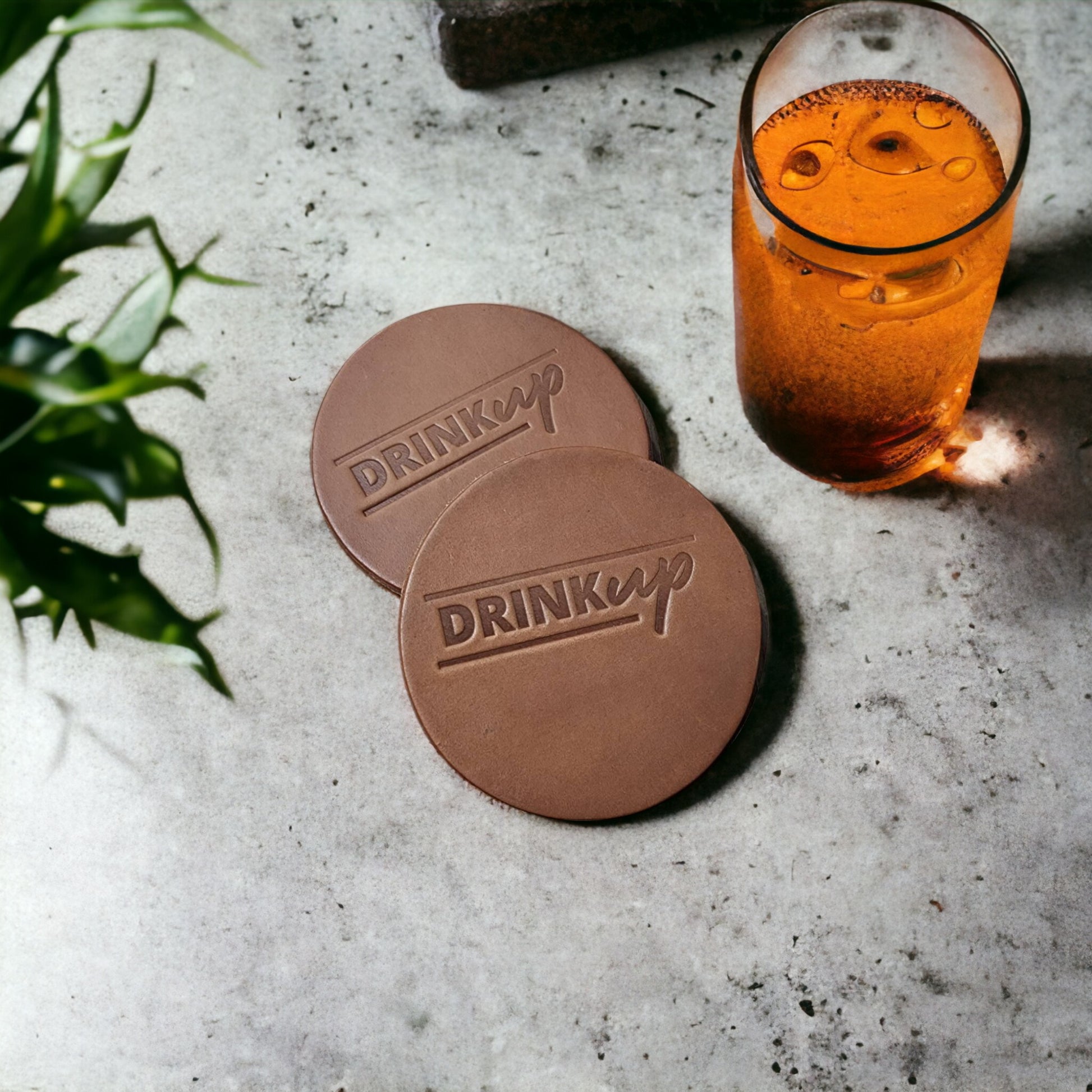 Leather Coasters (2) - BeltUpOnline