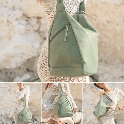 Mint Leaf Shoulder Bag/Backpack - Deb - BeltUpOnline