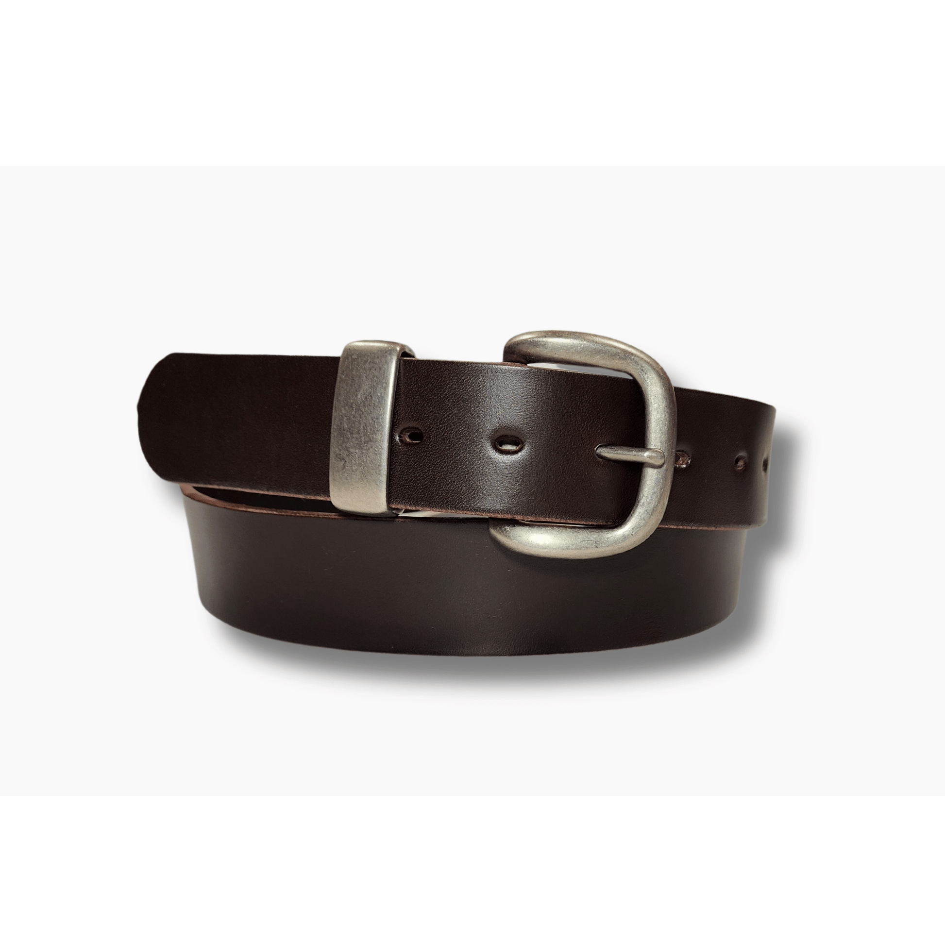 Brown Italian Veg Tanned Leather Belt- 38mm Width - BeltUpOnline