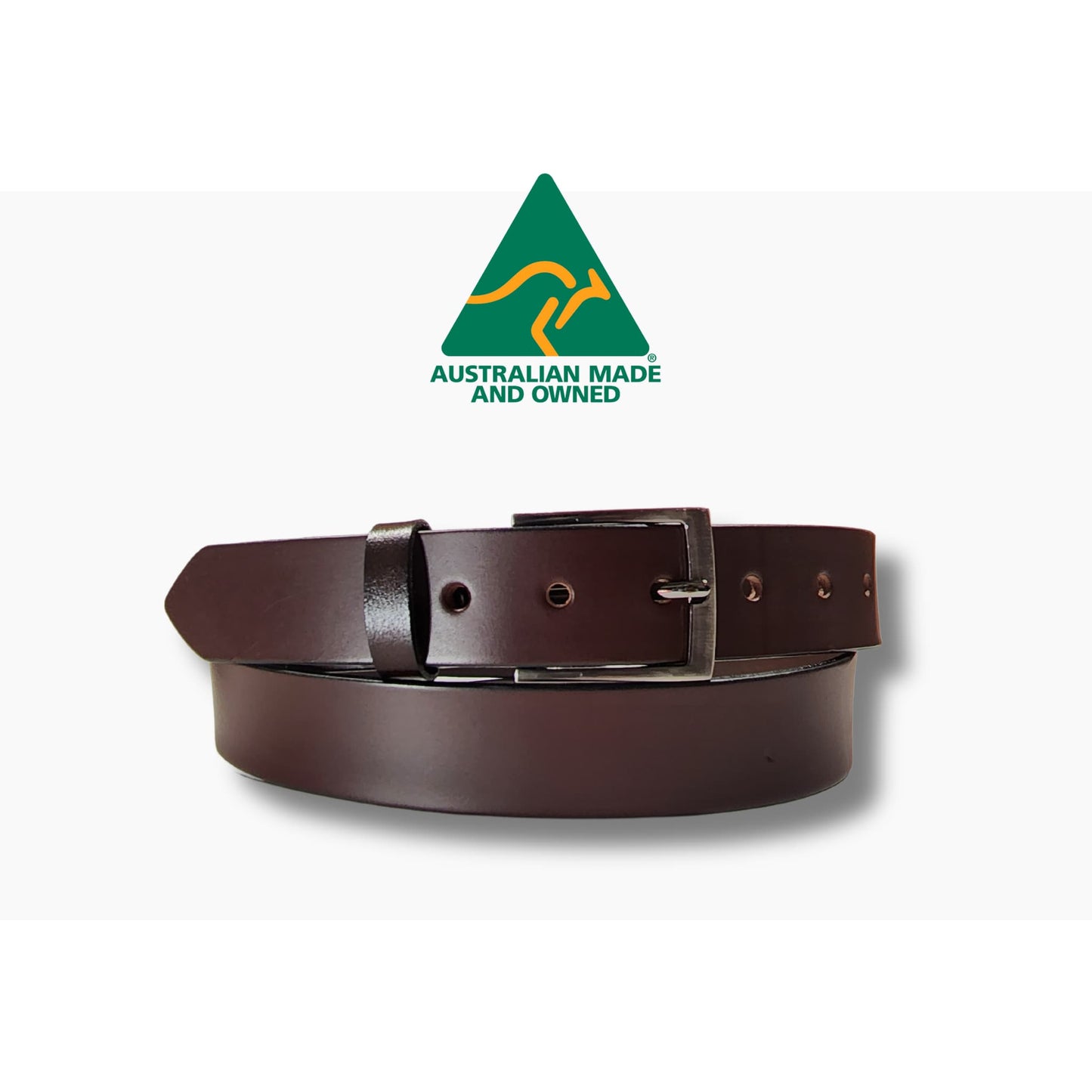 35mm | Cognac | Italian Leather | Dress Belt