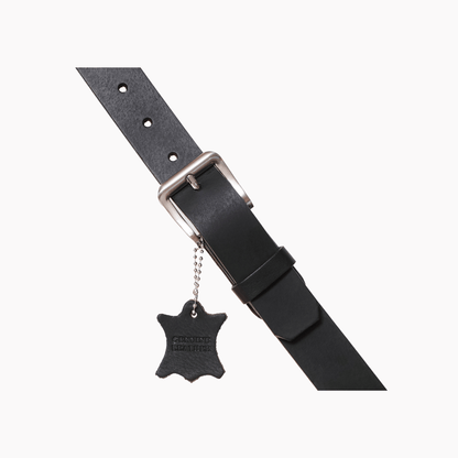 38mm | Black Top Grain | 100% Leather Belt