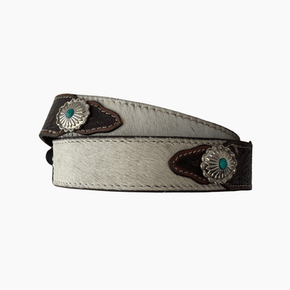 38mm | Brown Hair on Hide | Concho Belt