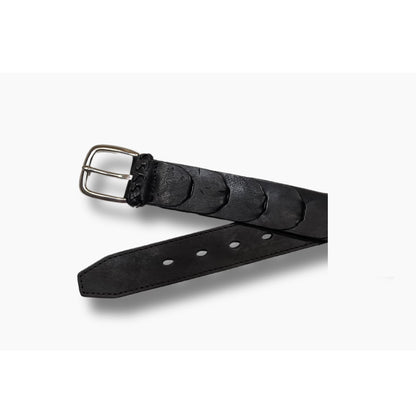 32mm | Black Linked | Kangaroo Leather Belt