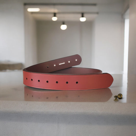 38mm | Burnt Tan Creased | Leather Belt Strap