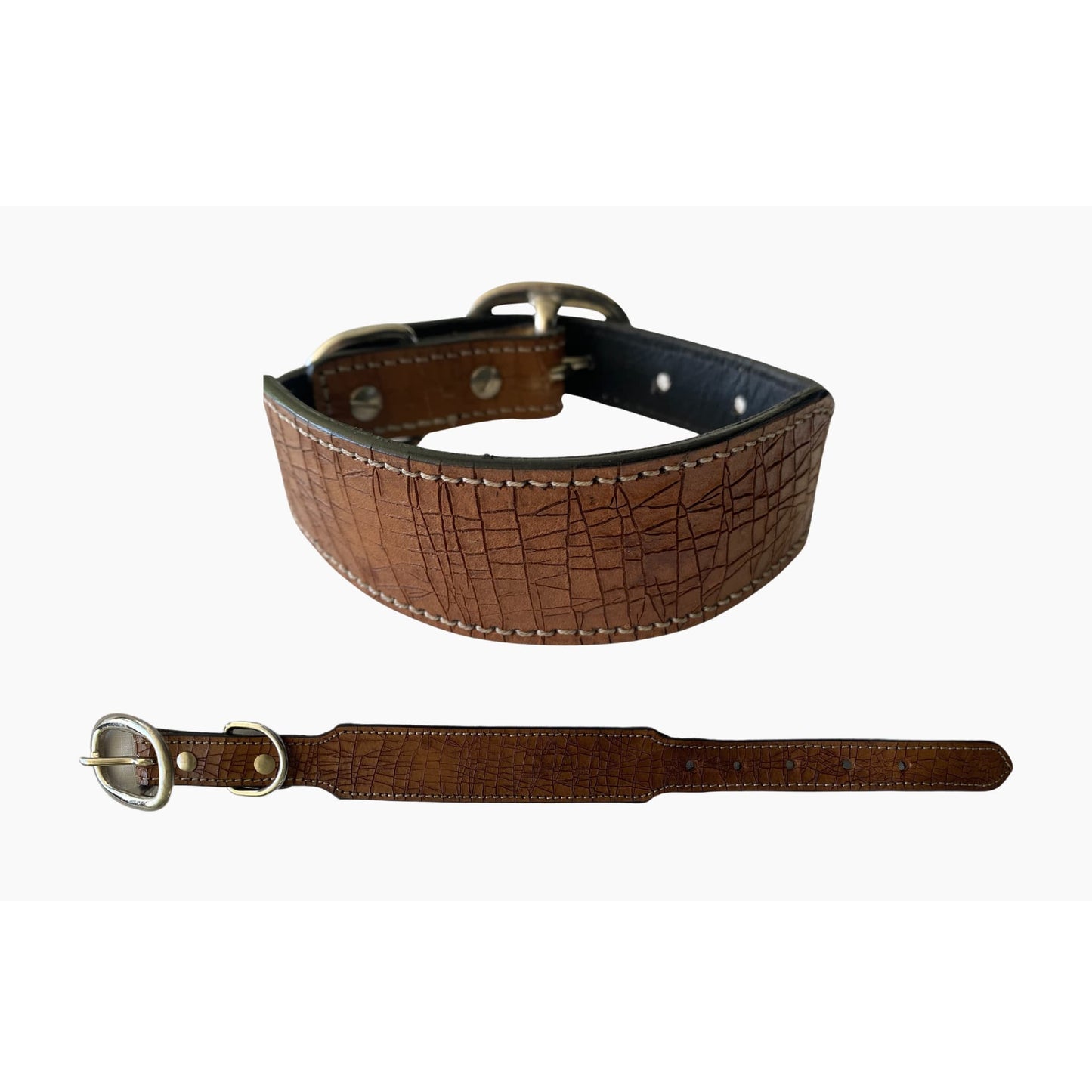 Rugged Leather Dog Collar - BeltUpOnline