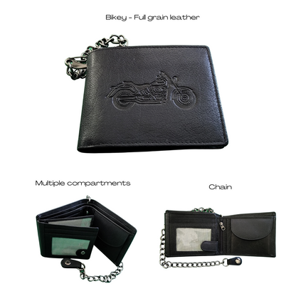 Oran - Black Bikey Wallet - BeltUpOnline