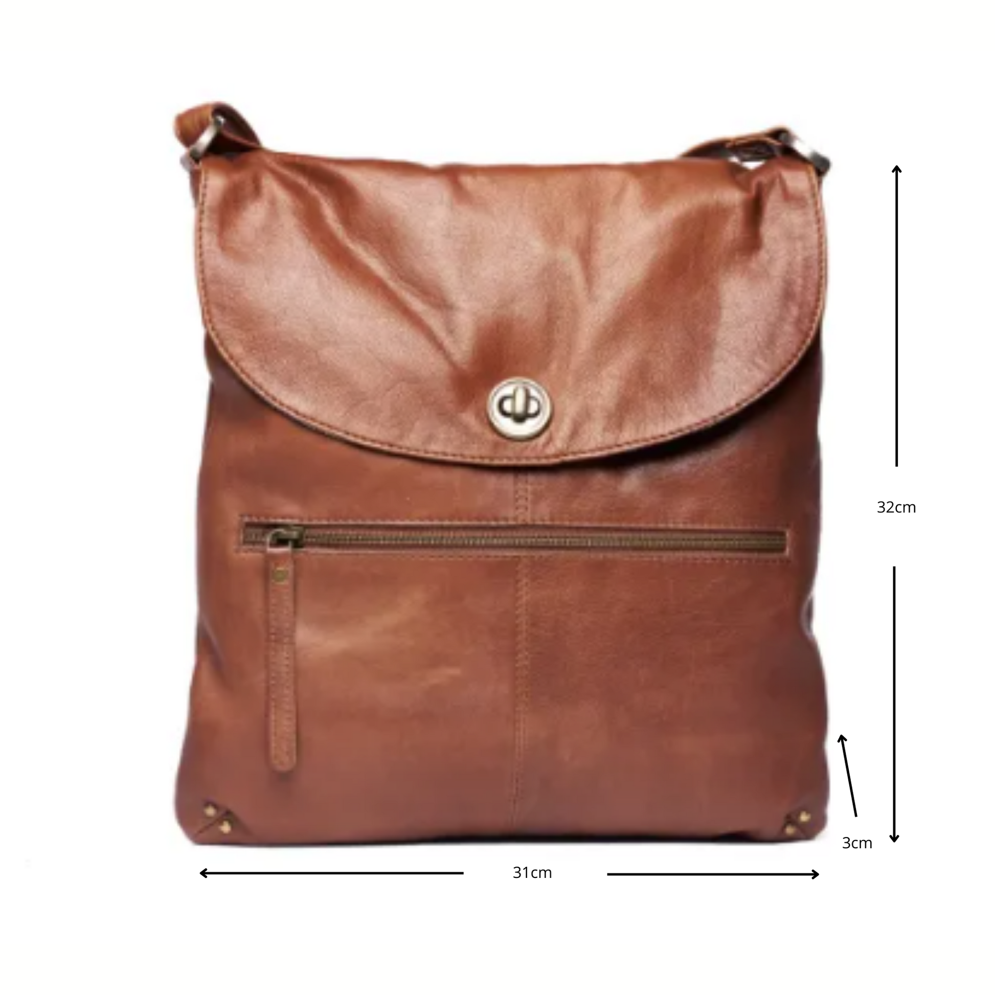 Bianca - Brown Crossbody Handbag - BeltUpOnline