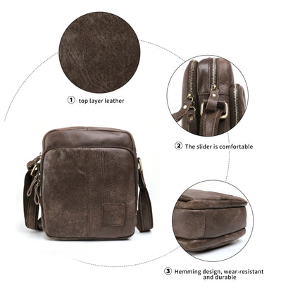 BULC -Messenger Crossbody Bag - Full Grain Leather - BeltUpOnline